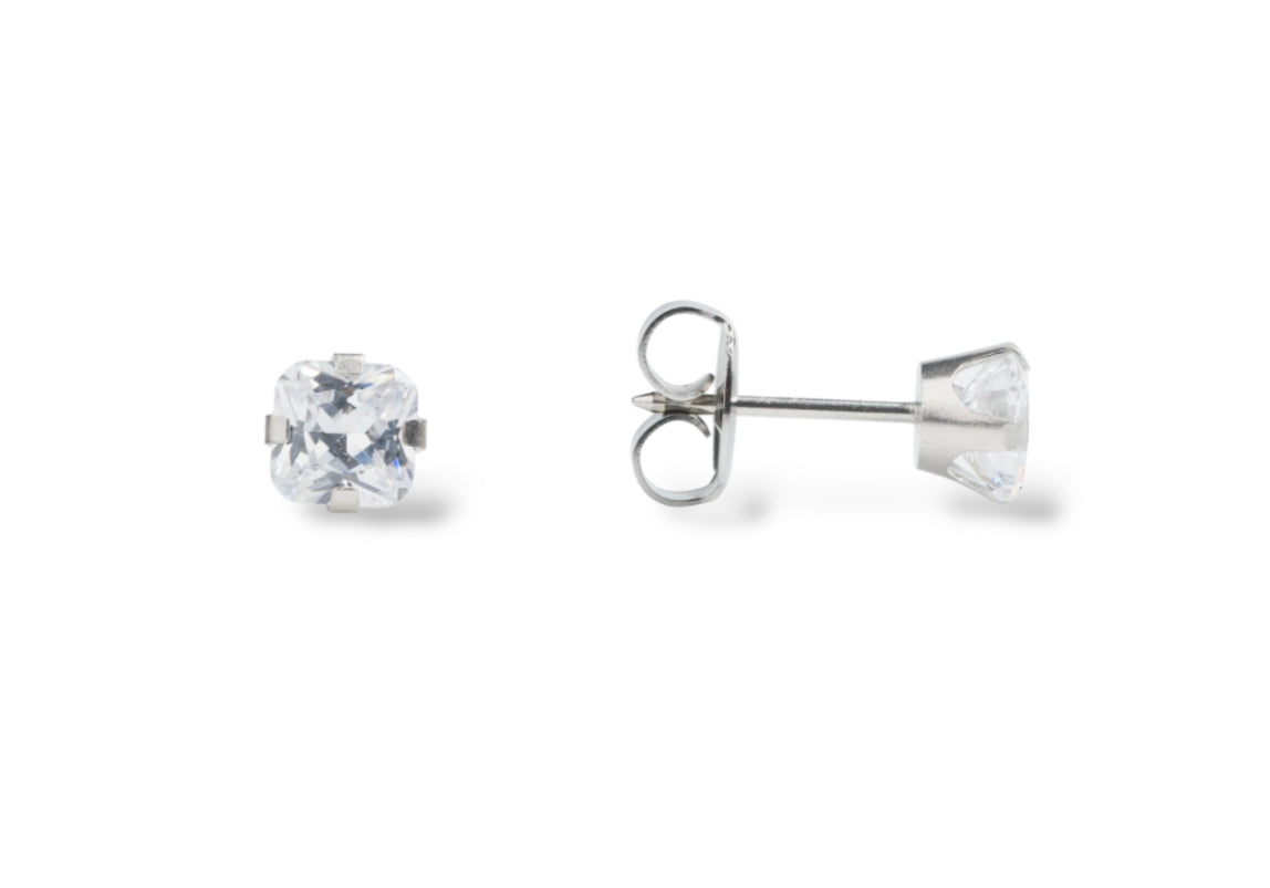 Princess Cut studs