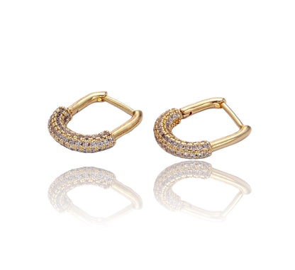 Mini Pave Naples hoops