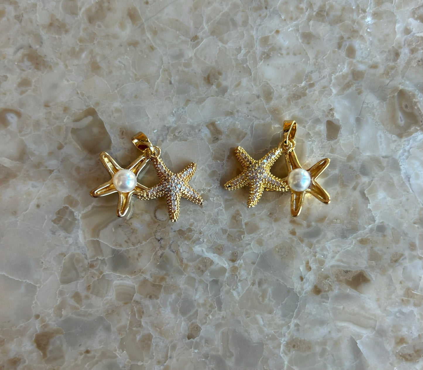 Starfish with pearl